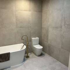 Bath and brass floor mixer